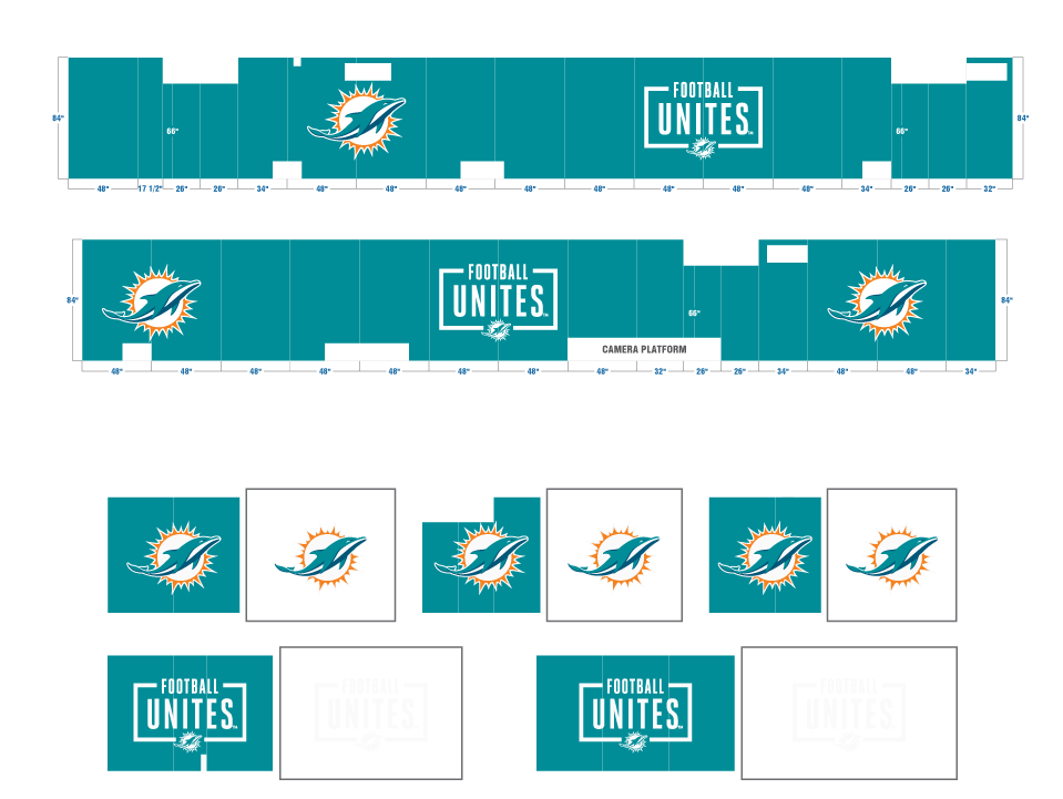 Miami Dolphins Graphic Layout