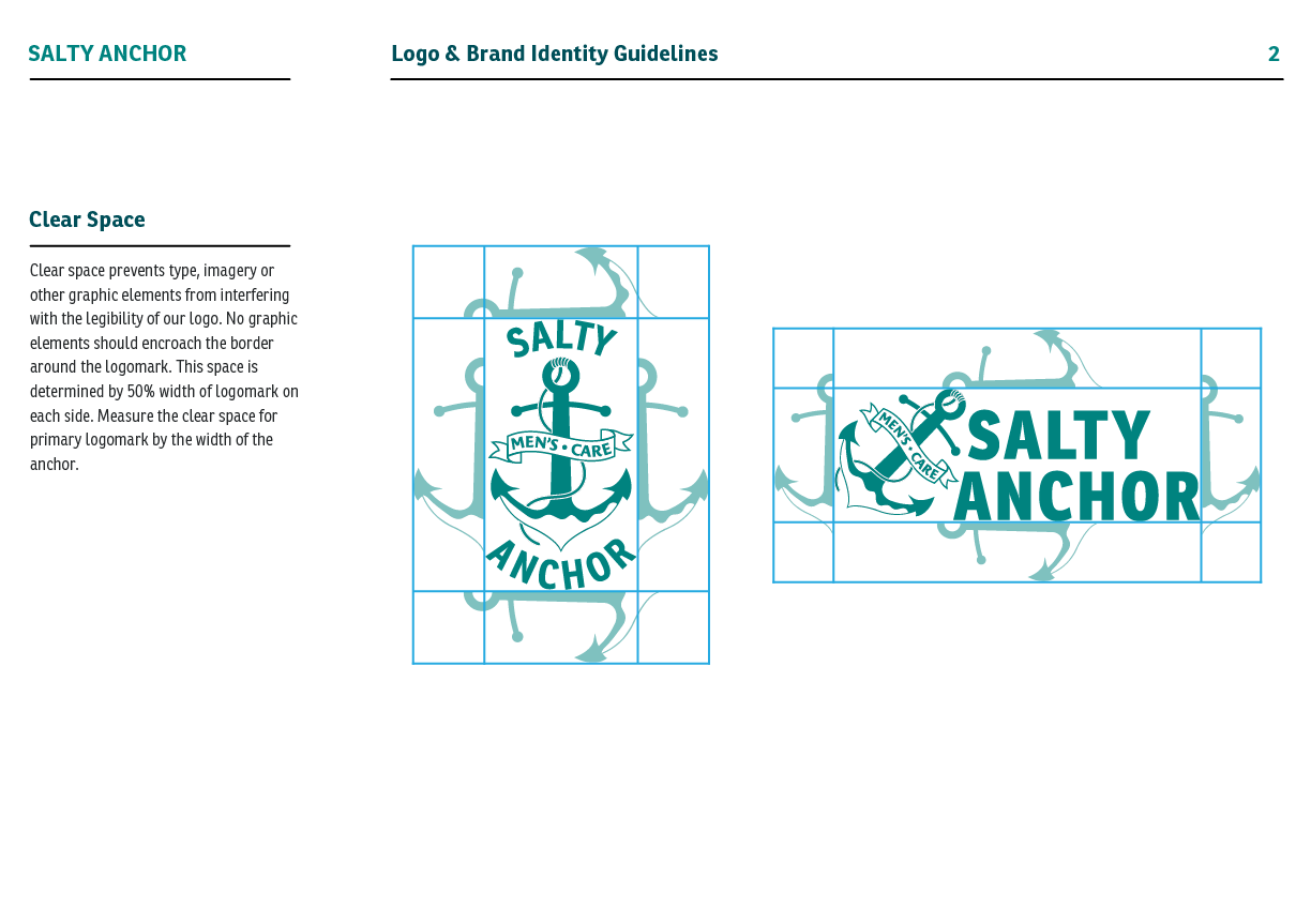 Salty Anchor Branding Guidelines Page 2