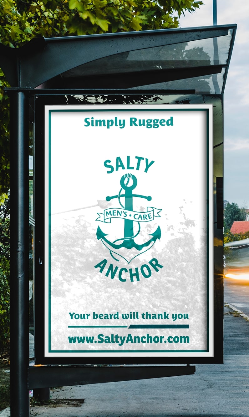 Salty Anchor Bus Stop Ad