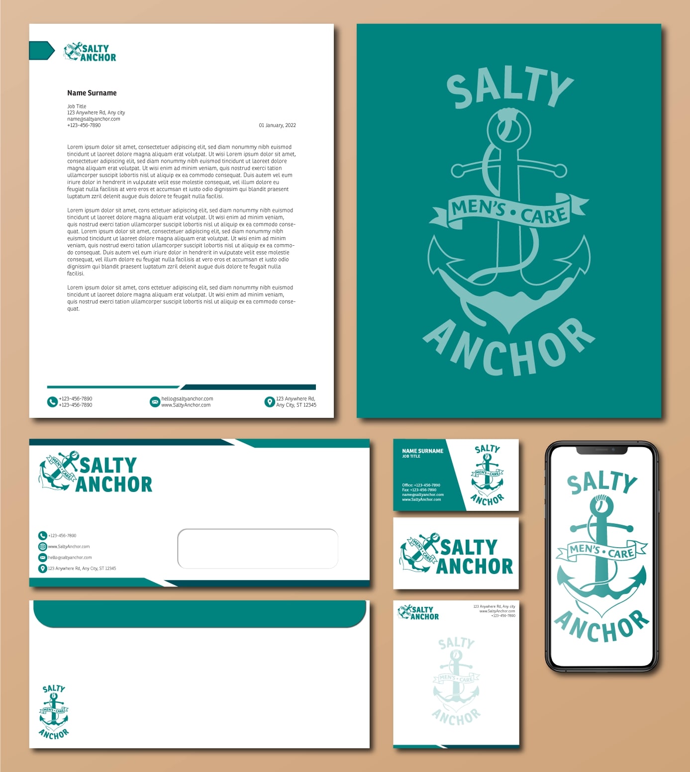 Salty Anchor Stationery